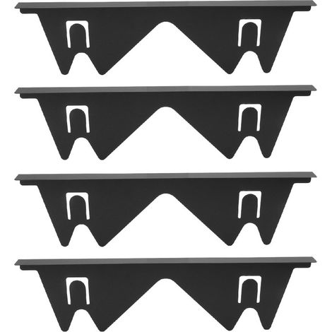 Lot de 4 caches pour espace entre la cuisinière et le plan de travail, en acier inoxydable, longueur ajustable de 35 à 70 cm (13,8 à 27,6 pouces), pour cuisine. (1/5)
