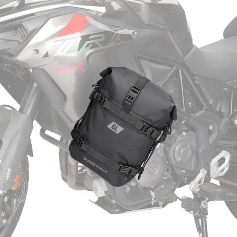 Motorrad Sturzbügeltasche Wasserdicht 6L Rahmen Sattel-Schwarz (1/5)