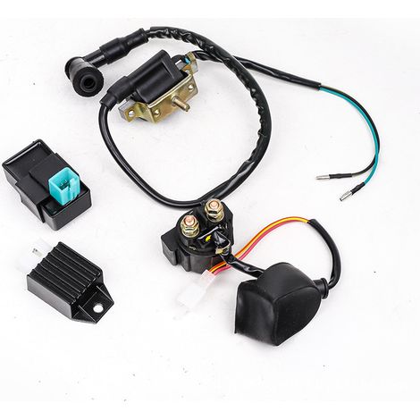 Accessoires pour motos tout-terrain/quads/quads 50-110 cm³ : transformateur haute tension, relais d'allumage, régulateur de tension, composants électriques (1/5)