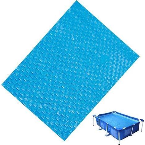 Cubierta solar Ulisem para piscinas, rectangular/cuadrada, cubierta solar para piscinas, cubierta protectora para jacuzzis, resistente a la lluvia, al polvo y a los rayos UV, para exteriores y jardín  (1/4)
