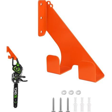 Support mural pour tronçonneuse – Crochet robuste pour tronçonneuse de garage, support de rangement pour tronçonneuse de garage, convient pour les tronçonneuses Stihl Series ou d'autres outils (1/5)