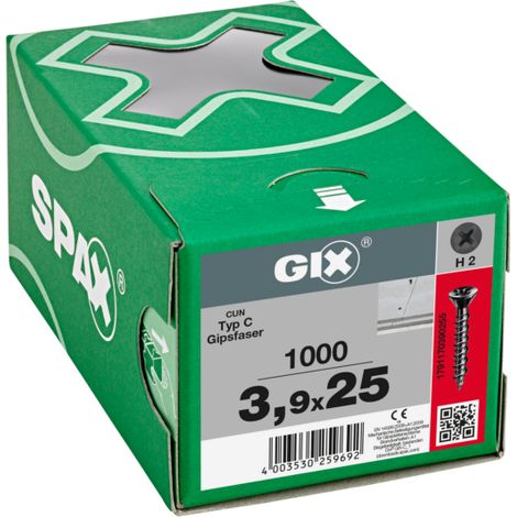 Partición Tornillo Gix-C Seko Seco 39 X 25 H2 - Hilo Hilo (Para 1000)