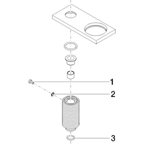 Dornbracht 90277802400-00 couvercle pièces de rechange