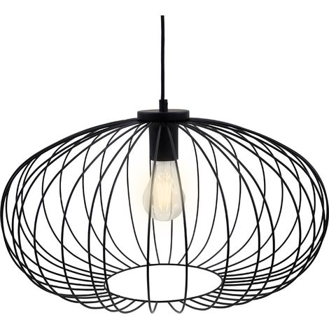 Suspension Noire Revox 60w Design Moderne, éclairage Puissant Et Ajustable. - Revox (1/4)