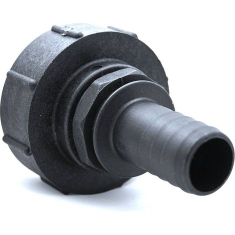 Raccord S100x8 femelle - male cannelé droit 38mm (1/2)