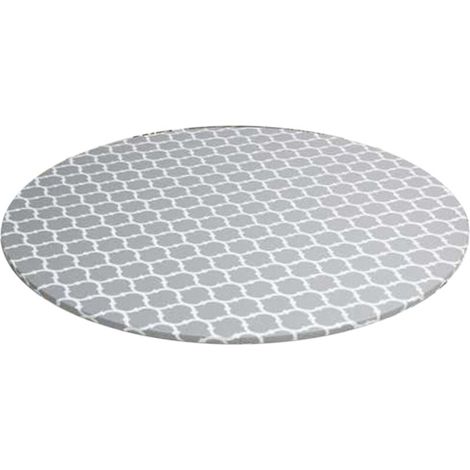Nappe Ronde avec Bord éLastique en PVC éTanche à L' et L'éPreuve des Essuie-Tout Housse de Table pour IntéRieur ExtéRieur (1/4)