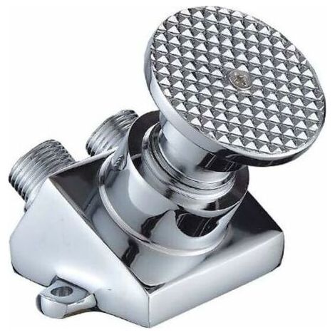 Moderne Pied Lien Robinet, pédale Food Factory Lavabo Taps Hôpital Valve Pédale Robinet d'eau Froide Pédale Simple Robinet de cuivre du Corps Commutateur, Ensoleillé (1/5)