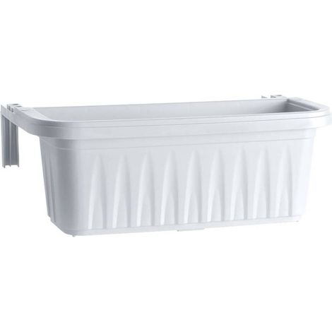 BALCONETTA RETTANGOLARE 'RONDINE' cm 50x20xh.18,5 - lt.11 bianco