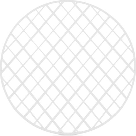 Tappetino per lavandino rotondo, bianco, 32,5 cm, antiscivolo, resistente