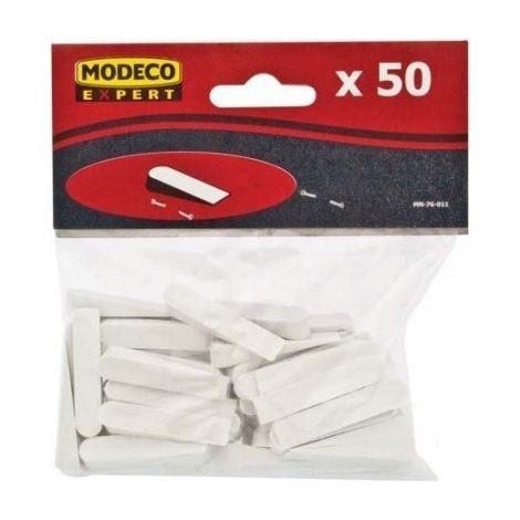Producto de colocación modeco mn-76-011 cuñas grandes 35 mm 50 uds (1/2)