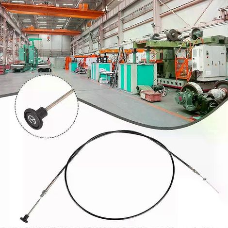1 pièce de câble de starter d'arrêt 6 mm/10 mm, commande de capot, papillon des gaz, moteur, carburant, pièces pour équipements électriques commerciaux