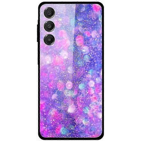 Coque en verre trempé motif imprimé pour Samsung Galaxy A16 5G/4G, protection dorsale ultra-résistante, étui fin transparent, impact et rayures, modèle unique (1/4)
