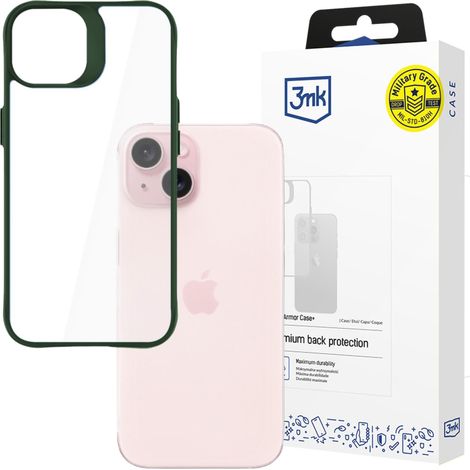 Apple iPhone 15 - 3mk Satin Armor Case+ Grün