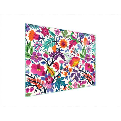PLACA PROTECTORA DE VIDRIO PARA ESTUFA 70x52 FLORES (1/5)