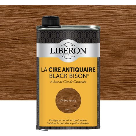 Cire antiquaire LIBÉRON Black Bison Chêne foncé (liquide) 1 L (1/4)