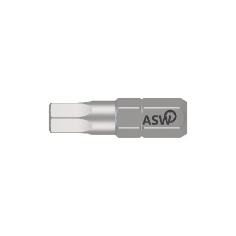 ASW -  PUNTAS HEXAGONALES  CORTAS HEX. 1,5  x 25 mm.  PROFESIONAL
