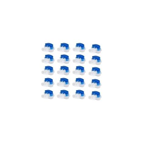 20 conectores de cable impermeables de 3 orificios, conectores de cable eléctrico engarzados, conectores para cortacésped rellenos de gel, conectores de cable 314 perfectos para jardín y uso en exteri