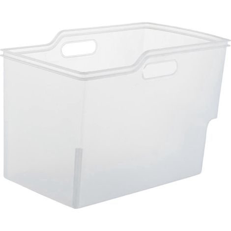 Küchenaufbewahrungsbox, tiefer Aufbewahrungsbehälter für Gewürze, Vorratskammer, Gefrierschrank-Clear Small (1/5)