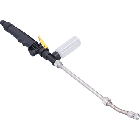 Lance à mousse haute pression 52.5 cm pour nettoyage auto, buses réglables en acier inoxydable pour climatiseur, pistolet d'arrosage jardin et outil de jardinage (1/5)