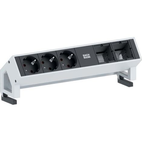 Triton Bachmann Desk 2 multiprise bureau noir aluminium