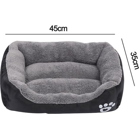 Lit pour grands chiens, doux, antidérapant, lavable, /gris, mobilier robuste et élégant, structure stable et résistante