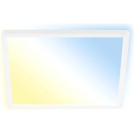 Plafoniera led slim 29x29 cm 18w 2400lm bioclimática con control remoto (1/2)