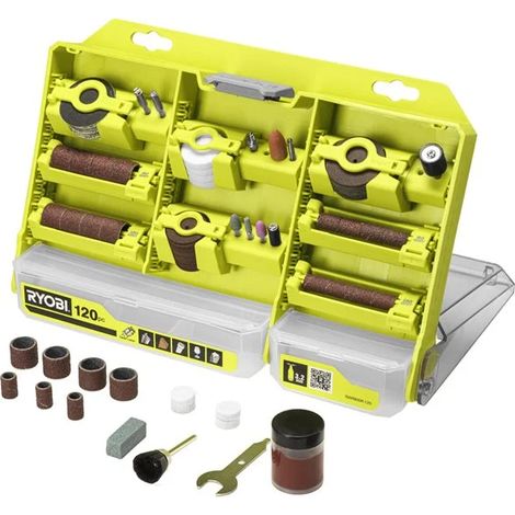 Ryobi RAR800K-120 Kit 120 Accessori Utensili Rotanti Colletto 3,2mm 1/8"