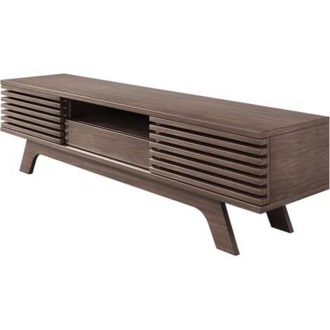 Meuble TV avec un tiroir et deux portes, meuble TV, panneau TV, buffet TV. Design unique, couleur bois vintage. 1503544 cm (1/5)