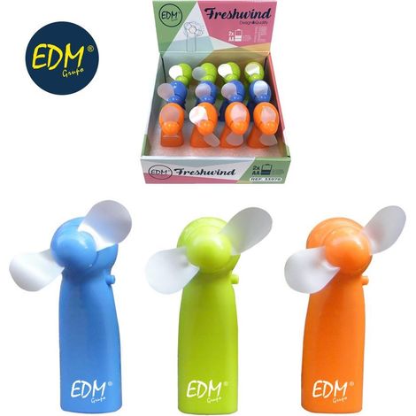 Ventola a batteria Funny Colors 2xaa non inclusa Modelli assortiti EDM Colors