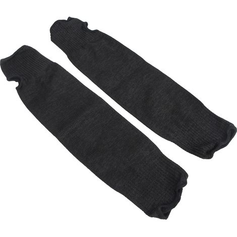 Manchon de protection anti-coupure de niveau 5 avec trou pour le pouce, noir, taille XL (48 cm / 18,9 po). (1/5)