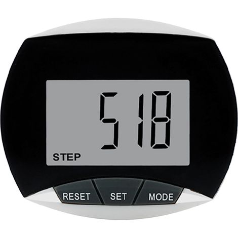 Podomètre compteur de pas avec pince ceinture, multifonction, écran LCD, accessoire d'exercice (1/5)