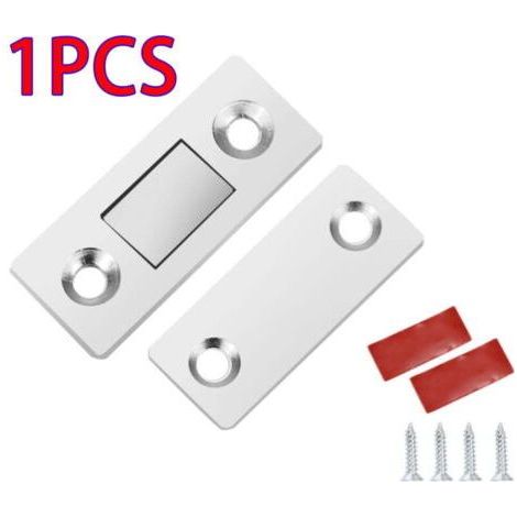 Magnetic Cabinet Catch, Ultra-Thin Cabinet Door Magnets, Stick on Drawer Magnets, Magnetic Latches for Cabinets, Kitchen Cabinet Door Catch, Magnetic Door Closer (A (1/4)