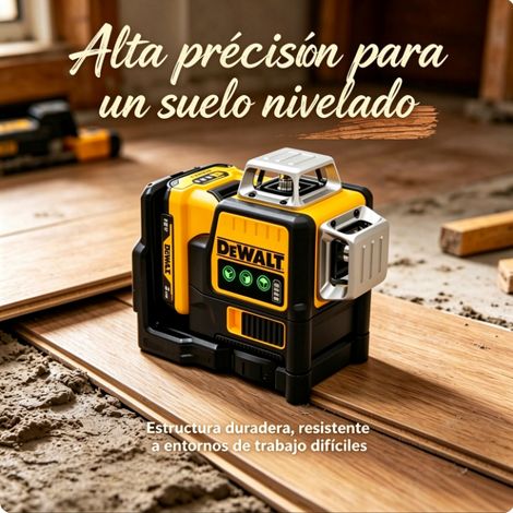 DEWALT DW089LG Nivel Láser 360 Verde Autonivelante Kit Completo Batería 12V + Cargador Listo para Usar (1/4)