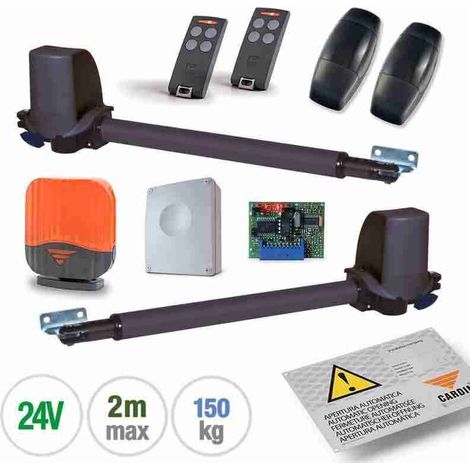 KT-BLTAG - Kit para puertas batientes con hoja de hasta 2m (150kg) CARDIN kt-bltag