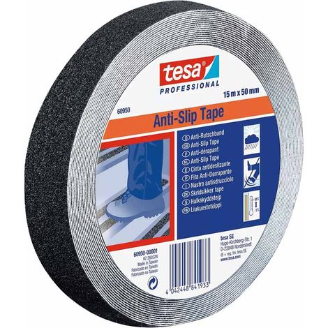 Cinta Antidesliz. Negra 25mmx15mts R.60950 Tesa