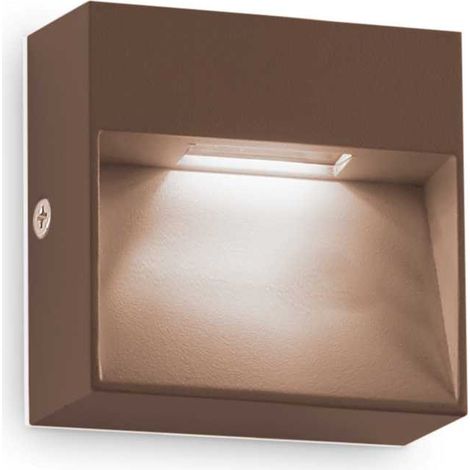Ideal Lux DEDRA Applique murale encastrée extérieure LED intégrée Café 160Lm 3000K IP65