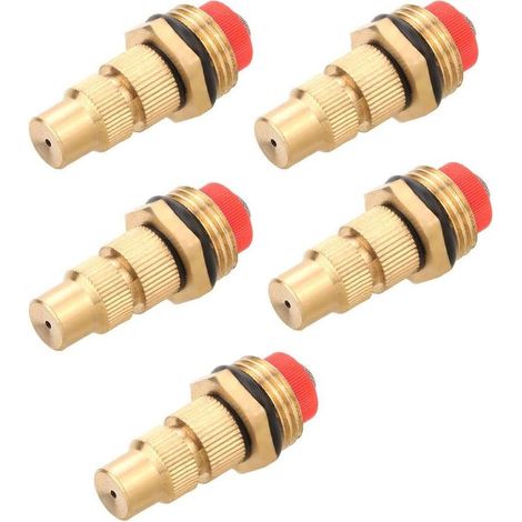 Buse de pulvérisation de brumisation réglable, arroseur d'irrigation Buse de pulvérisation de brumisation en Laiton Tête de pulvérisation d'arrosage pour arrosage de pelouse de Jardin G1/2'' (1/5)