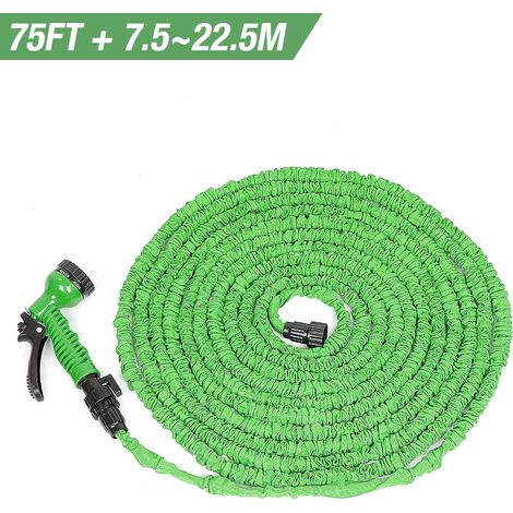 Manguera Extensible Riego 7,5 a 22,5 Metros Con Pistola De 7 Posiciones—WYCTIN