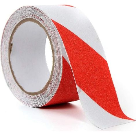 Antidérapante Adhésive 1 Ensemble De Ruban Antidérapants, Ruban Auto-adhésif Antidérapant Givré De PVC Résistant À L'usure, Adapté Aux Étapes D'escalier Pour Évite 5cm×5m (1/5)