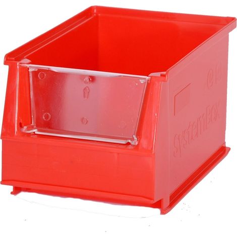 PROVOST - Visières transparentes en plastique pour bacs Systembox 500 x 310 x 145 mm - Lot de 10