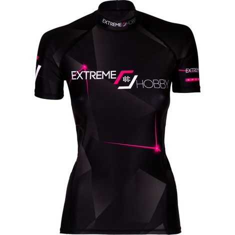 T-shirt anti-UV à manches courtes pour femme MT sport M rose