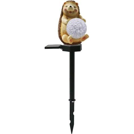 JSSEVN - Color-Changing LED In-Ground Lights, Outdoor Solar Garden Lights, Waterproof Solar Hedgehog Decorative Lamps for Yard (1/5)