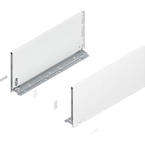 Blum Legrabox pure H F Schubladenschienen Set 1 Paar, 40kg 400mm Tip On Vollauszug, seidenweiß Set (1/5)