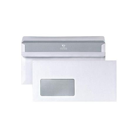 POSTHORN Briefumschlag POSTHORN DIN lang 220 x 110 mm (B x H) mit Fenster 75g/m² mit SelbstklebungPapier weiß 1.000 St./Pack.