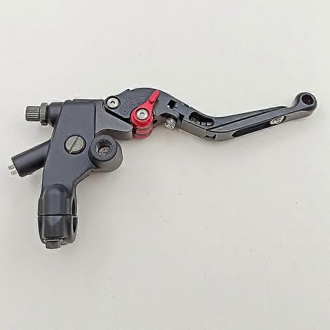 Ensemble de pièces de frein à tambour avant modifié pour moto, klaxon de frein et biellette de direction CG125, compatible avec la Honda Wuyang WY125 (noire). (1/5)