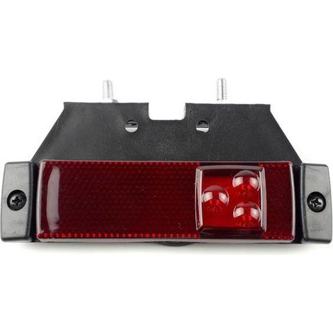 Lámpara lateral LED roja con soporte ITM720307
