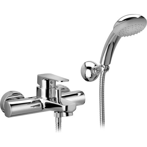 Miscelatore vasca Paffoni Sly in ottone cromo con kit doccia (1/2)