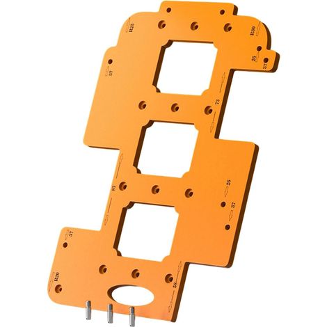 Gabarit de perçage robuste pour travaux menuiserie, accessoire (1/5)