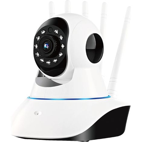 Telecamera Wi-Fi 2.4 Ghz 1080P Videocamera Sorveglianza Interno con Visione Notturna Audio Bidirezionale (1/3)