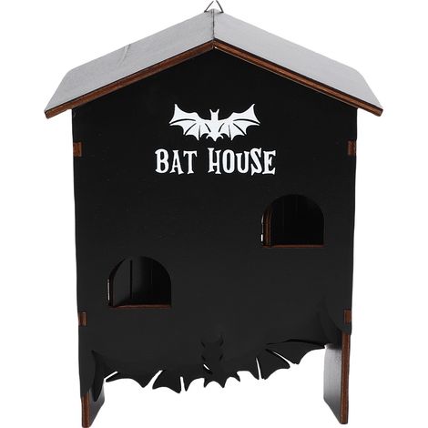 Gîte à chauves-souris en bois 3 chambres résistant aux intempéries pour jardin patio arrière-cour abri spacieux